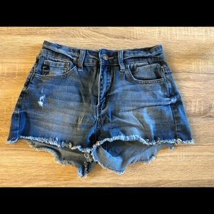 Kancan Frayed Jean Shorts Size 5 / 26